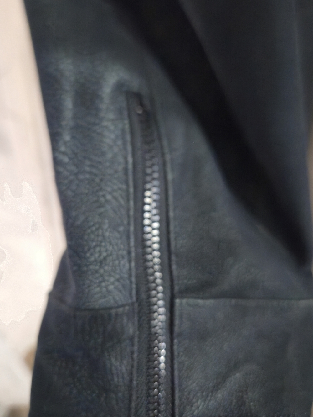 Stud-Trim Faux Leather Moto Jacket in Black - Picture 3 of 7